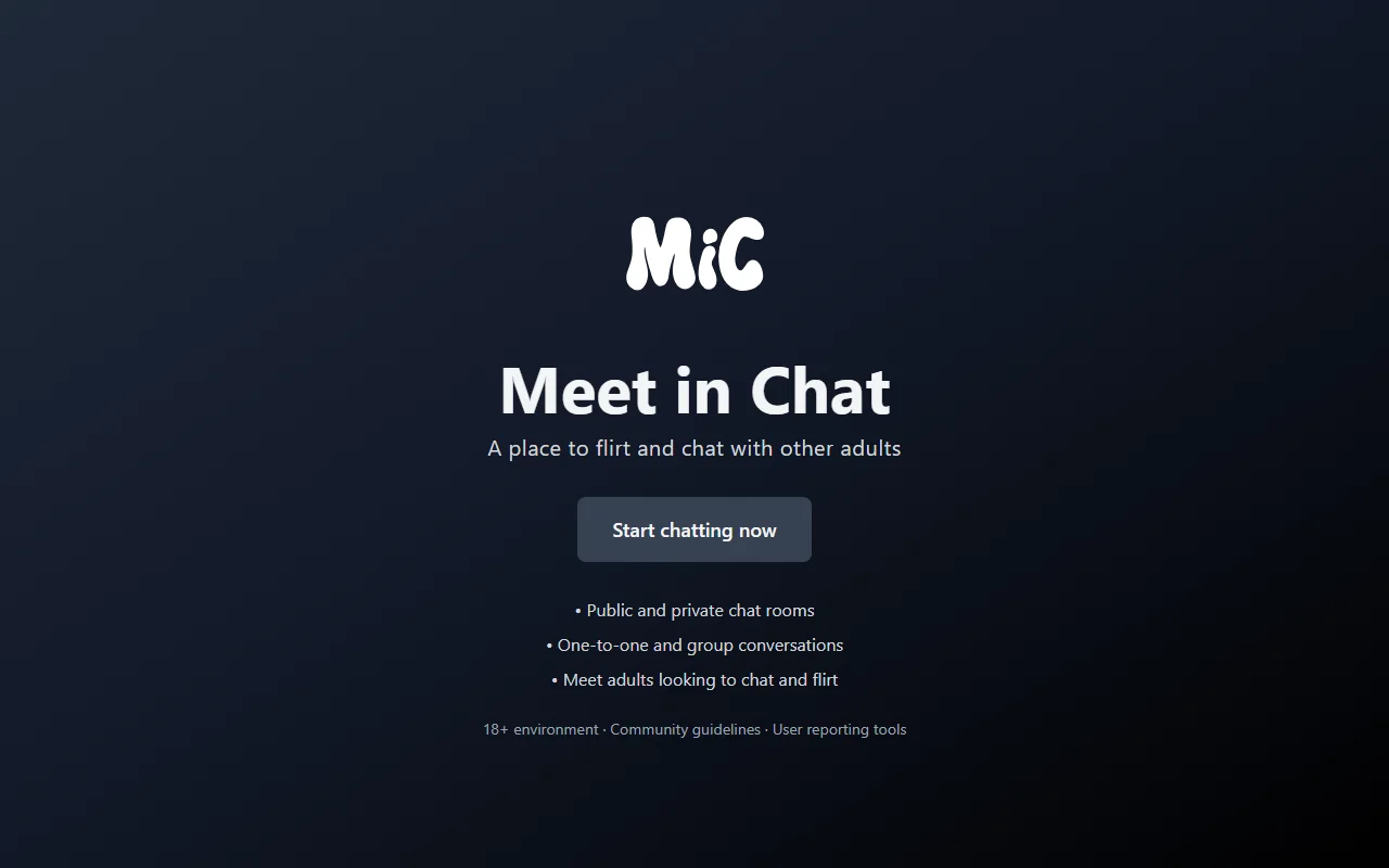 Screenshot of Meetinchat